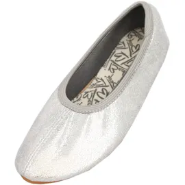Beck Basic Glitzer Gymnastikschuhe, Silber, 24 EU