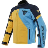 Dainese Ranch Tex Motorrad Textiljacke, blau-gelb, Größe 54