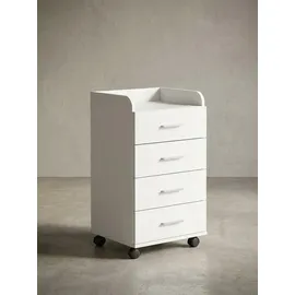 KADIMA DESIGN Isonzo Rollcontainer 40 x 33 x 71 cm weiß