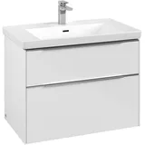 Villeroy & Boch Waschbeckenunterschrank 2 Auszüge 77,2 x 57,6 x 47,8 cm Weiß