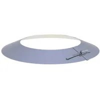 Jeremias Wandrosette Edelstahl 0,34 m 0,03 m Schwarz/Weiß