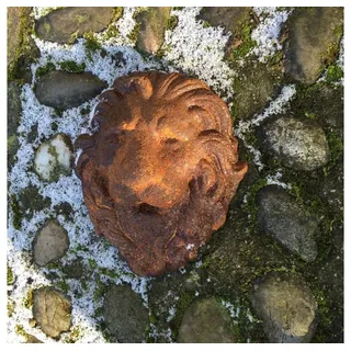 Antikas - Mediterraner Wasserablauf f. Brunnen - Brunnenauslauf, Wasserspeier - Löwenkopf