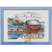 Permin Kreuzstich Stickpackung Schwedisch Schären, Zählmuster, Multifarbig