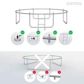 Zipro Jump Pro Premium 312 cm Schwarz/Grün