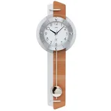 AMS Wanduhr Funkwanduhr Pendeluhr Holzrückwand - AMS Modell: 5271