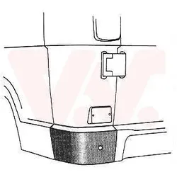 Van Wezel Ecke Heckschürze [Hersteller-Nr. 3070133] für Mercedes-Benz