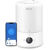 Levoit 3L Top Fill Luftbefeuchter, 360° Drehbare Düse Cool Mist Humidifier, 19dB leise, 25H, Raumluftbefeuchter & Aroma Diffuser für Kinderzimmer Schlafzimmer Pflanzen, automatische Abschaltung