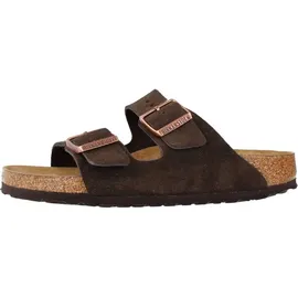 Birkenstock Arizona Mocca Weichbettung Veloursleder Schmal Unisex - Braun 40