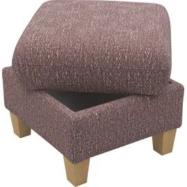 Home Affaire Polsterhocker Glendale mit Stauraum 58 x 48 x 58 cm Lila