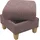 Home Affaire Polsterhocker Glendale mit Stauraum 58 x 48 x 58 cm Lila