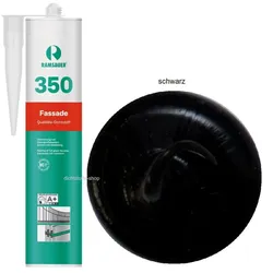 Ramsauer 350 Fassade schwarz 1K Silikon Dichtstoff 310ml Kartusche