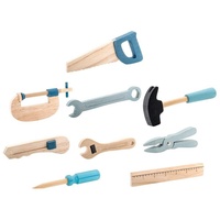 Bloomingville Robin Spielzeug-Werkzeug-Set, Blau, Buche