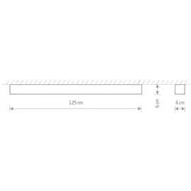 Licht-Erlebnisse Wandaußenleuchte SOFT Graphit länglich warmweiß 3000 K 3200 lm Modern Deckenleuchte | LE67053