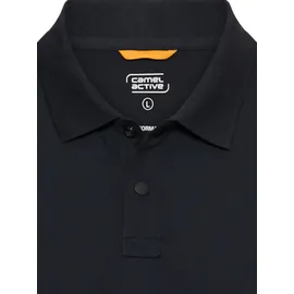 CAMEL ACTIVE Poloshirt mit Kontrastdetails Schwarz XXL