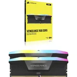 Corsair Vengeance RGB schwarz DIMM 16GB, DDR5-5600, CL40-40-40-77, on-die ECC (CMH16GX5M1B5600C40)