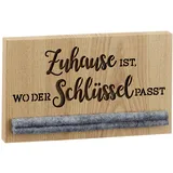 Cepewa Schlüsselbrett Schlüssel Motiv Zuhause Holz/Filz Schlüsselboard Schlüsselhalter Schlüsselleiste (1 x Schlüsselbrett Zuhause)