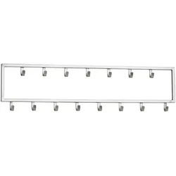 Kadima Design Wandgarderobe, Stilvoller Kleiderschrank mit 15 Haken, Handgefertigter Stahl. 80x4x20 cm