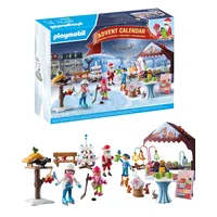 PLAYMOBIL | Adventskalender für Kinder| Ausflug auf den Weihnachtsmarkt | winterliches Abenteuerspielzeug | Mit bunten Figuren und Accessoires| Ab 4 Jahren | 71472