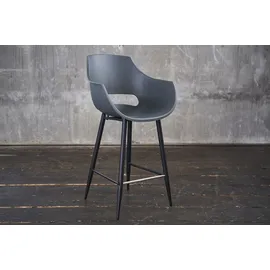 KAWOLA Barhocker Zaja 57 x 114 x 59 cm Grau