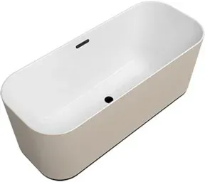 V&B Freistehwanne Finion Gold-Colour on D 170x70cm, PtoVtl., ÜL, EM, stone white