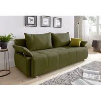 Collection AB Schlafsofa Kunstleder 2-Sitzer Grün