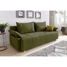 Collection AB Schlafsofa Kunstleder 2-Sitzer Grün