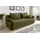 Collection AB Schlafsofa Kunstleder 2-Sitzer Grün