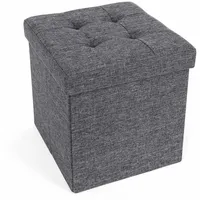 Songmics Sitzwürfel 38 x 38 x 38 cm Grau