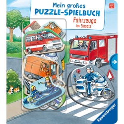 Mein Großes Puzzle-Spielbuch / Mein Großes Puzzle-Spielbuch: Fahrzeuge Im Einsatz - Ralf Butschkow  Pappband