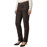 Maddox Lederhose Pauletta MADDOX - Damen Lederhose Lammnubuk braun braun 40