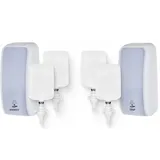 Blanc HYGIENIC KOMPLETT-SET HANDHYGIENE SENSOR: Desinfektionsspender SENSOR + 2 Kartuschen & Schaumseifenspender SENSOR + 2 Kartuschen Farbe Weiß