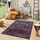 Pergamon Designer-Teppich 80 x 150 cm Blau/Rot