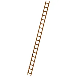 Günzburger Steigtechnik Dachleiter Holz 18 Sprossen