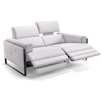 Sofanella 2-Sitzer Leder Milo, Relaxsofa, Designsofa, Designer Couch, Italienisches Sofa, 2er Sofa weiß