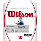 Wilson Squash-Saite Sensation Strike 17, Durchmesser 1,24 mm, 10 m Länge, weiß, WRR943200, White/Grey, Einheitsgröße