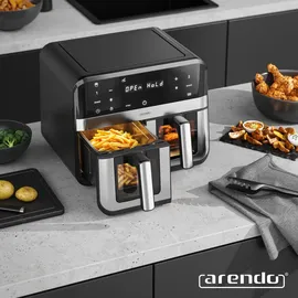 Arendo Heißluftfritteuse XXL 9L schwarz