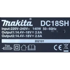 Makita Power Source Kit 18 V Li-Ion 2 x 4,0 Ah + DC18SH Doppel Ladegerät