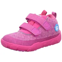 Affenzahn Knit Happy Flamingo Kinderschuhe Mädchen Halbschuhe Klett Rosa, Schuhgröße:29 EU - Rot - 29