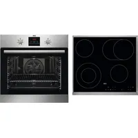 AEG Backofen-Set "TEAMHHB", A (A+++-D), Herdsets, grau