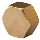 Tradecom Messing Gewinde-Fitting Kappe 3/8"IG (DN 10) - schwere Ausführung