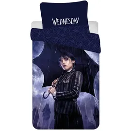 COFI 1453 Wednesday Addams Rain Lila 140 x 200 cm + 70 x 90 cm