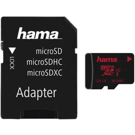 Hama microSDXC UHS Speed C3 UHS-I 80MB/s + Adapter/Foto