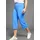 fayn sports 3/4-Hose FAYN SPORTS, Damen, Gr. 54, N-Gr, blau (azurblau), Single Jersey, Obermaterial: 95% Baumwolle, 5% Elasthan, bequem 3/4-Länge, Hosen, mit elastischem Bund auch in großen Größen