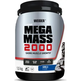 Weider Mega Mass 2000 Vanille Pulver 1500 g
