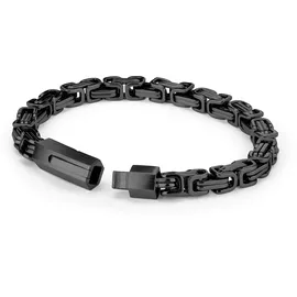 FYNCH-HATTON The King Chain Armband schwarz Edelstahl 18,5 cm