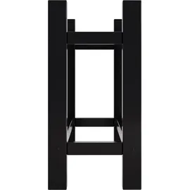 CLP Kaminholzregal Medya Metall 80 x 30 x 60 cm Schwarz