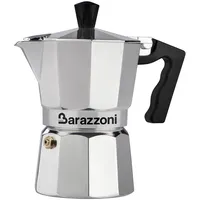 Barazzoni die Espressokocher 3 Tassen, Aluminium, Grau, 8.7 x