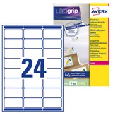 Avery Zweckform Avery L7159 – 15 Stück 360 Etiketten Kunstdruck Laser 63,5 x 33,9 mm weiß