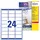Avery Zweckform Avery L7159 – 15 Stück 360 Etiketten Kunstdruck Laser 63,5 x 33,9 mm weiß