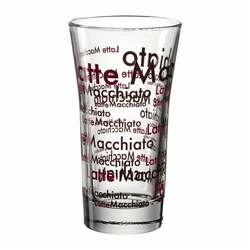 montana-Glas Latte-Macchiato-Glas :enjoy 190 ml, Glas braun|weiß